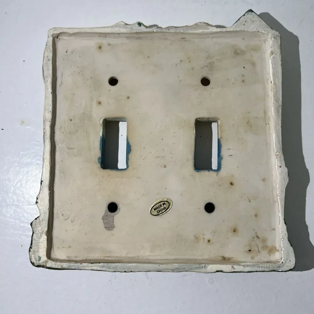 Lighthouse Ocean Seagulls & Sailboat 3D Double Light Switch Plate 5